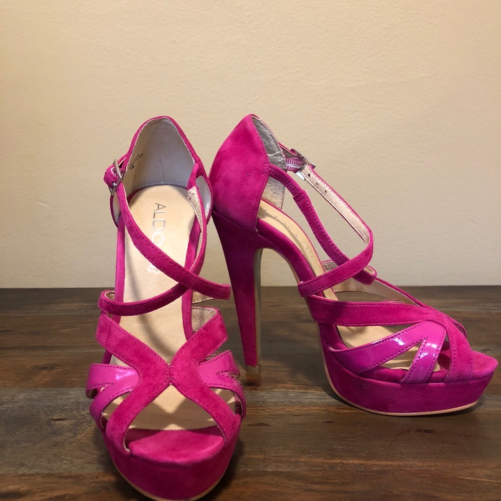 Aldo fuchsia heels